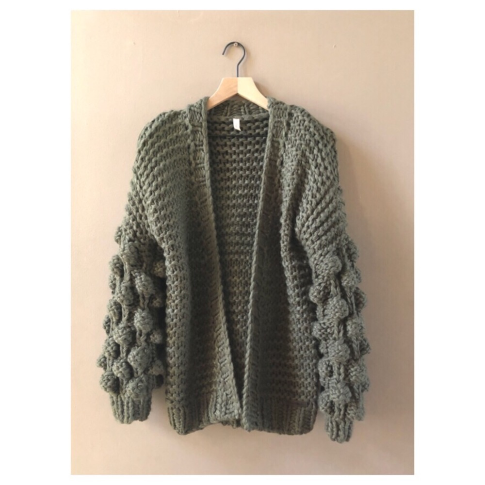 Handmade chunky oversized cardigan Sz M/L